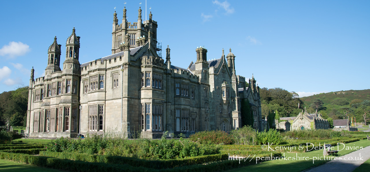 Built between 1830 and 1840, Margam Castle is actually a country house built in the Tudor Gothic style. It is currently used for location filming of Dr. Who and Da Vinci's Demons.